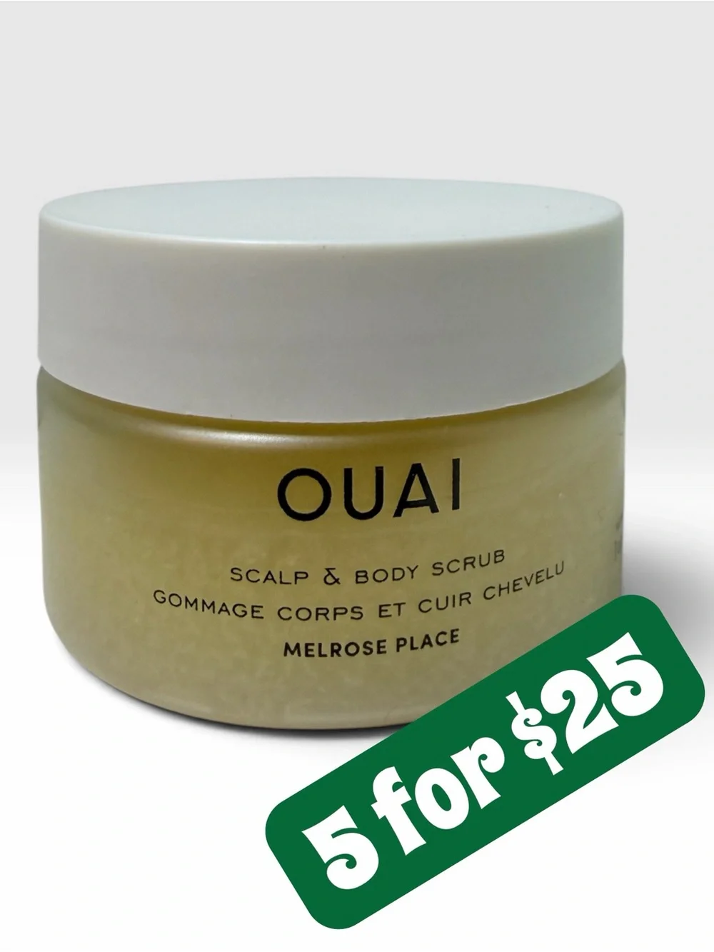 5 ITEMS FOR $25 • OUAI 1oz Scalp & Body Scrub - MELROSE Place